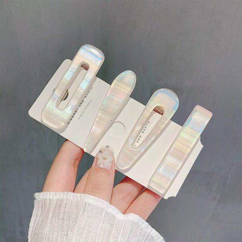 Simple Style Square Arylic Hair Clip