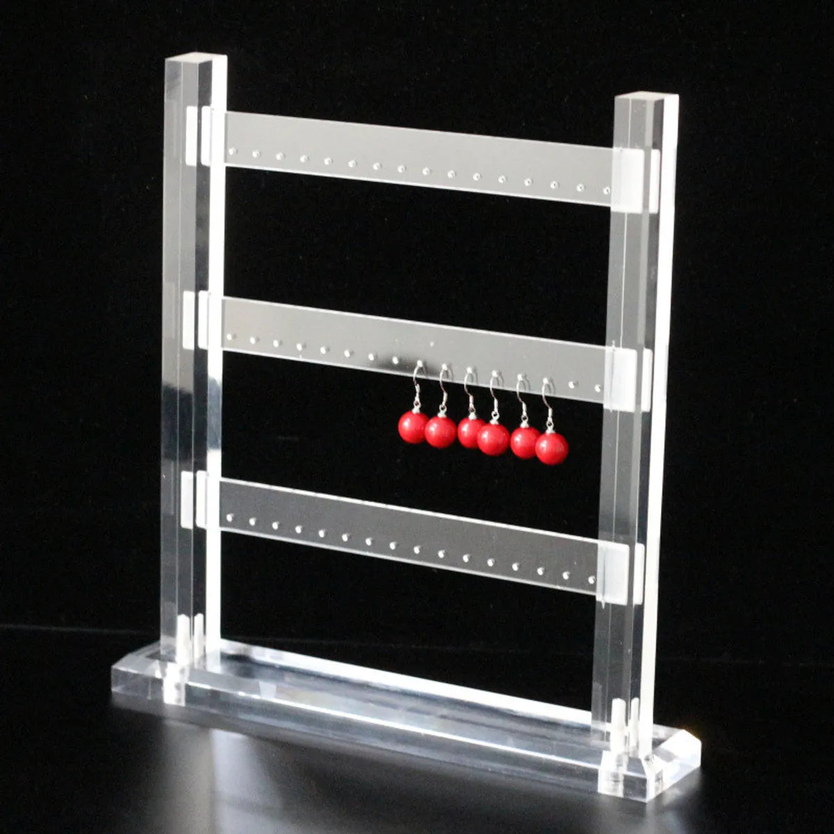 Simple Style Square Arylic Jewelry Rack