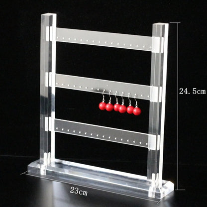 Simple Style Square Arylic Jewelry Rack