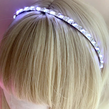 Simple Style Square Crystal Patchwork Hair Band