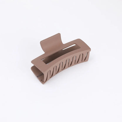 Simple Style Square Plastic Stoving Varnish Hair Claws