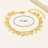 Simple Style Square Solid Color Rhombus 18k Gold Plated Copper Wholesale Anklet
