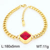 Simple Style Square Stainless Steel 18K Gold Plated Bracelets In Bulk