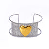 Simple Style Stainless Steel 18K Gold Plated Love Bracelet For Women With 18K Furnace Vacuum Plating