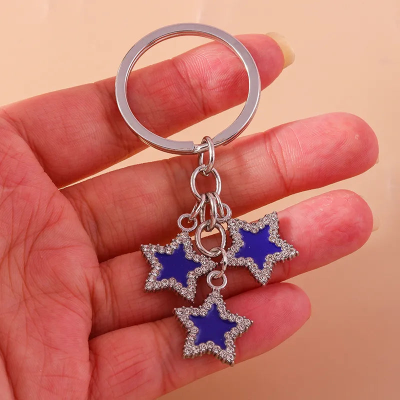 Simple Style Star Alloy Bag Pendant Keychain