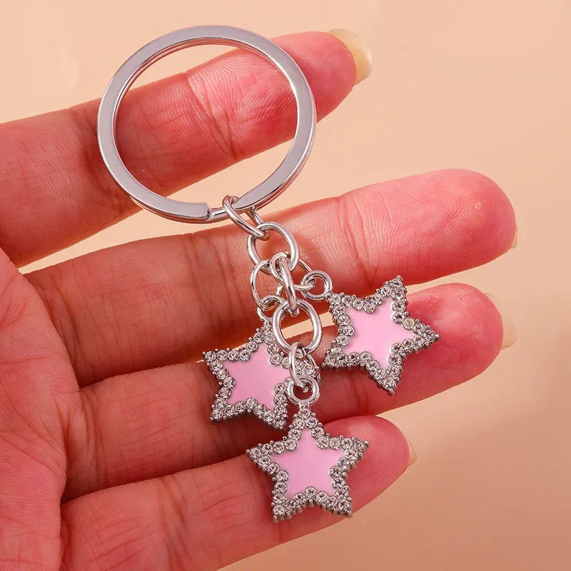 Simple Style Star Alloy Bag Pendant Keychain