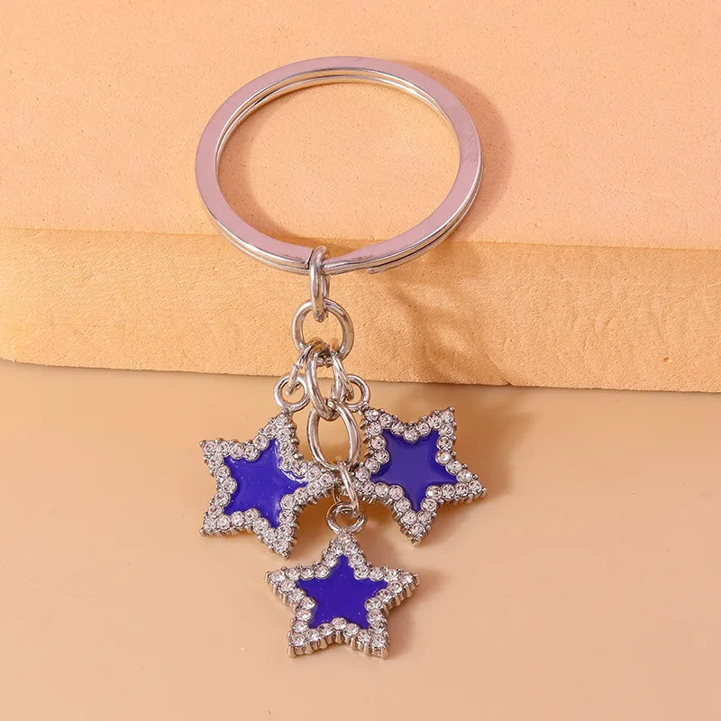 Simple Style Star Alloy Bag Pendant Keychain