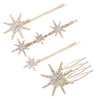 Simple Style Star Alloy Inlay Rhinestones Hair Clip