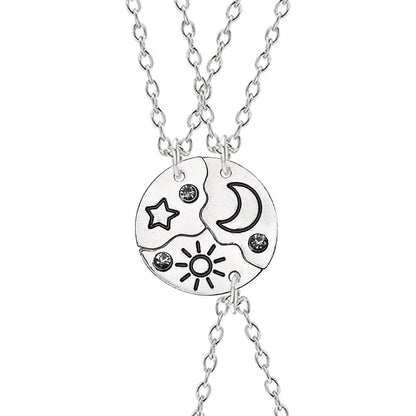 Simple Style Star Alloy Inlay Rhinestones Women'S Pendant Necklace