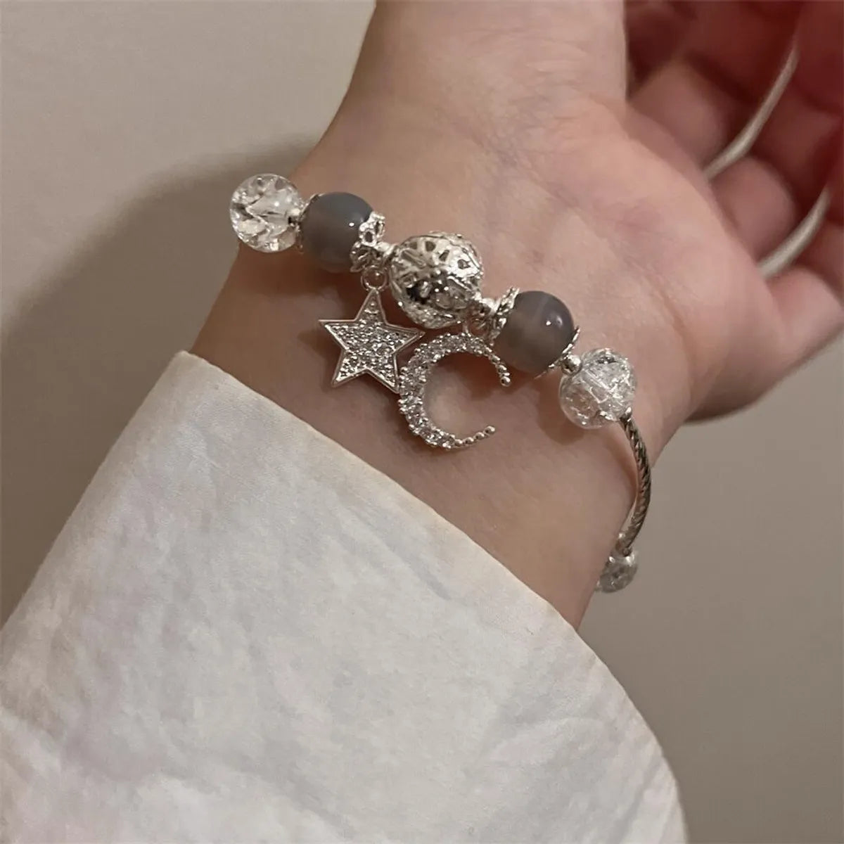 Simple Style Star Alloy Inlay Zircon Women's Bracelets