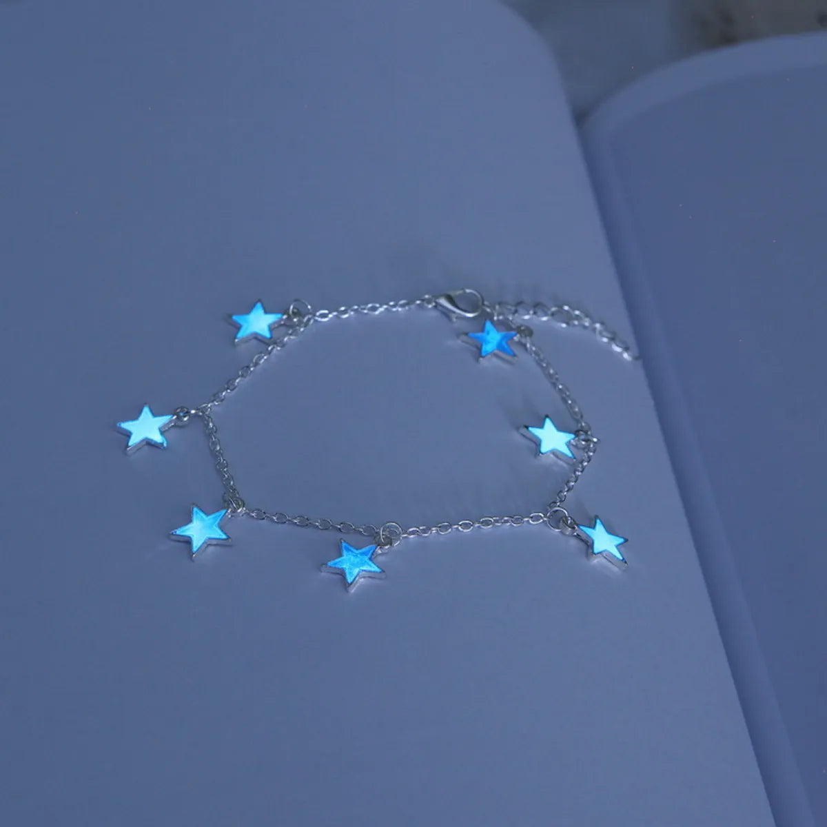 Simple Style Star Alloy Luminous Women's Anklet