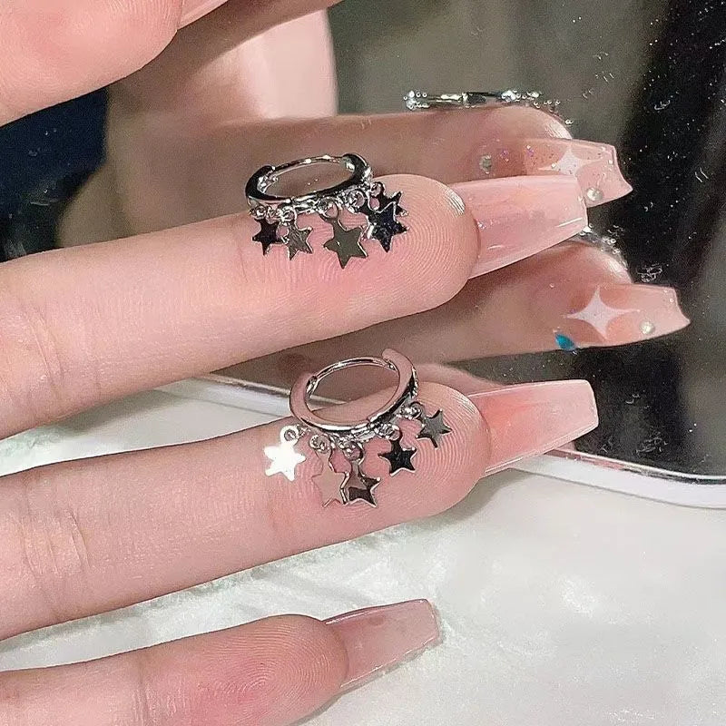 Simple Style Star Alloy Patchwork Women'S Drop Earrings