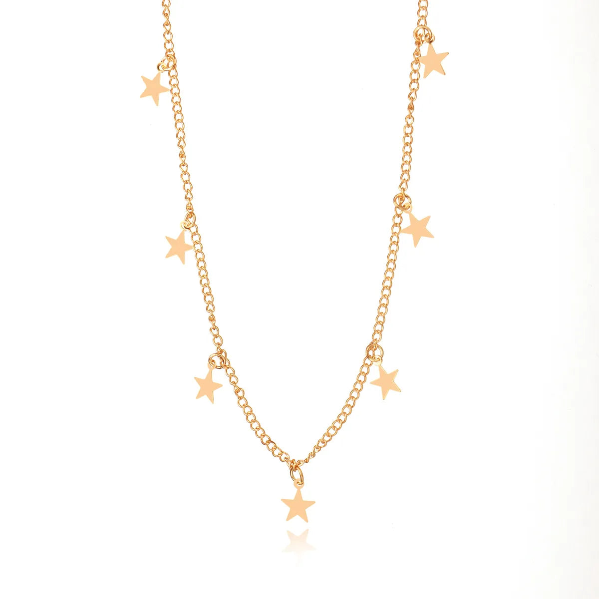 Simple Style Star Alloy Plating Women'S Necklace