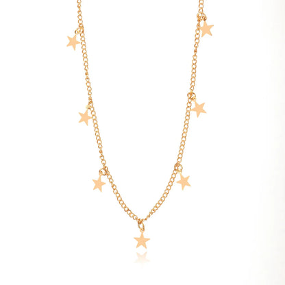 Simple Style Star Alloy Plating Women'S Necklace