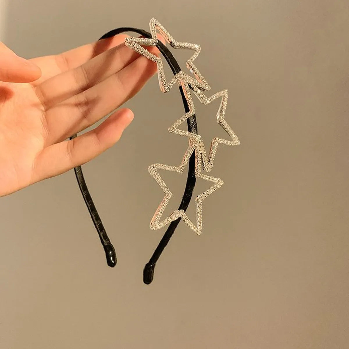 Simple Style Star Cloth Inlay Zircon Hair Band