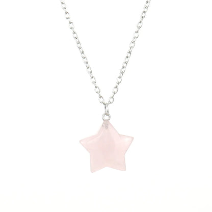 Simple Style Star Crystal Handmade Pendant Necklace 1 Piece