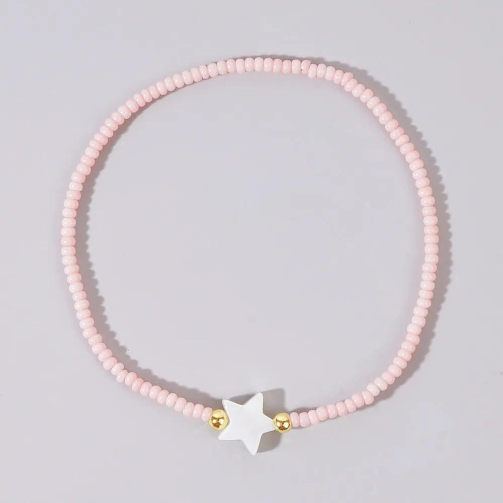 Simple Style Star Glass Wholesale Bracelets