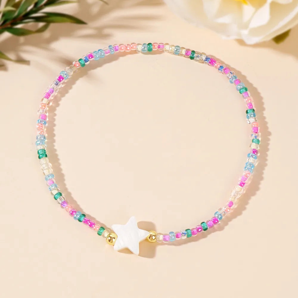 Simple Style Star Glass Wholesale Bracelets