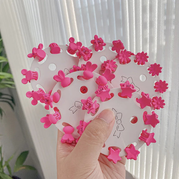 Simple Style Star Heart Shape Plastic Hair Claws