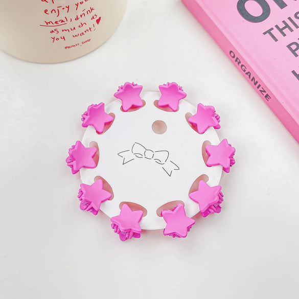 Simple Style Star Heart Shape Plastic Hair Claws