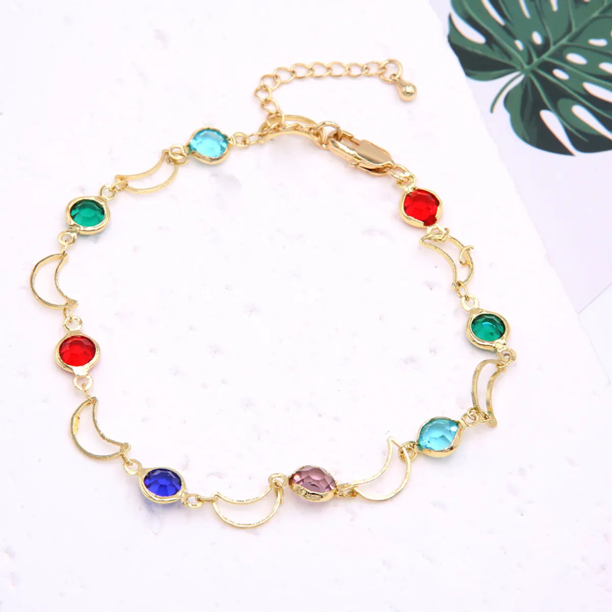 Simple Style Star Moon Butterfly Copper 18k Gold Plated Bracelets In Bulk