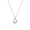Simple Style Star Moon Titanium Steel Inlay Rhinestones Pendant Necklace