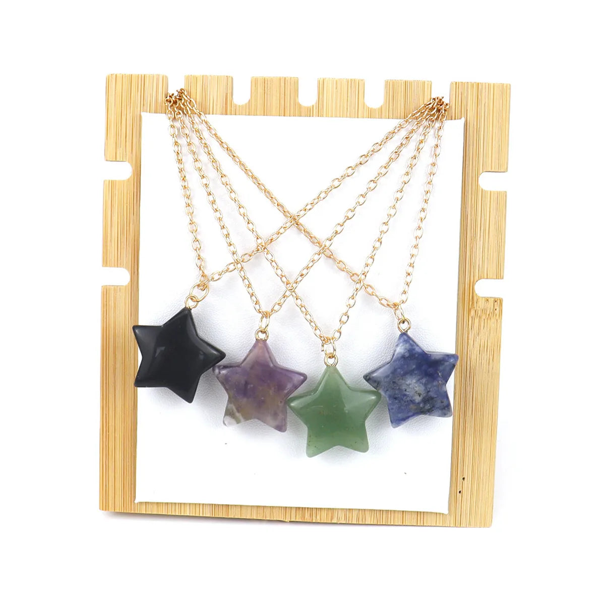 Simple Style Star Natural Stone Handmade Pendant Necklace 1 Piece