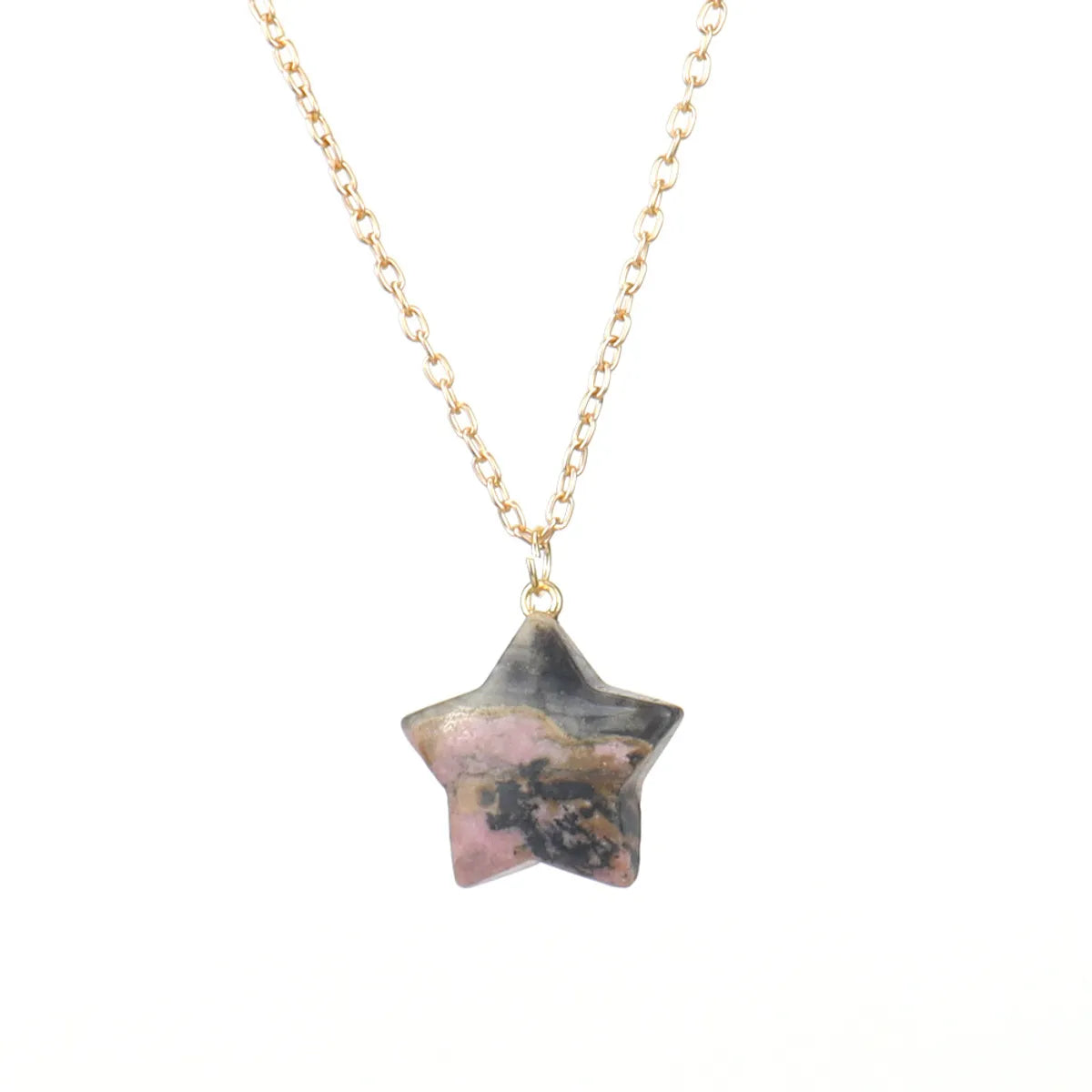 Simple Style Star Natural Stone Handmade Pendant Necklace 1 Piece