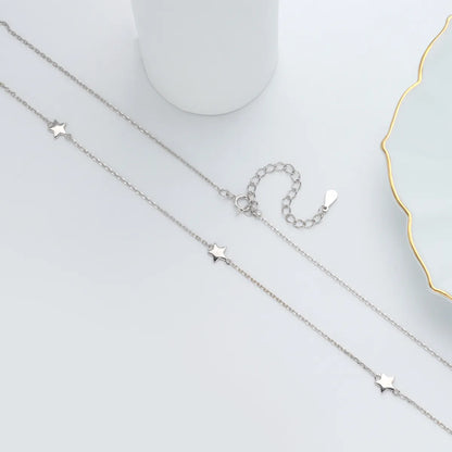 Simple Style Star Sterling Silver Plating Gold Plated Necklace