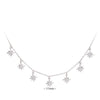 Simple Style Star Sterling Silver Zircon Necklace In Bulk