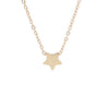 Wholesale Jewelry Simple Style Star Customization Laser Engraving Titanium Steel 18K Gold Plated Plating Necklace Cable Chain