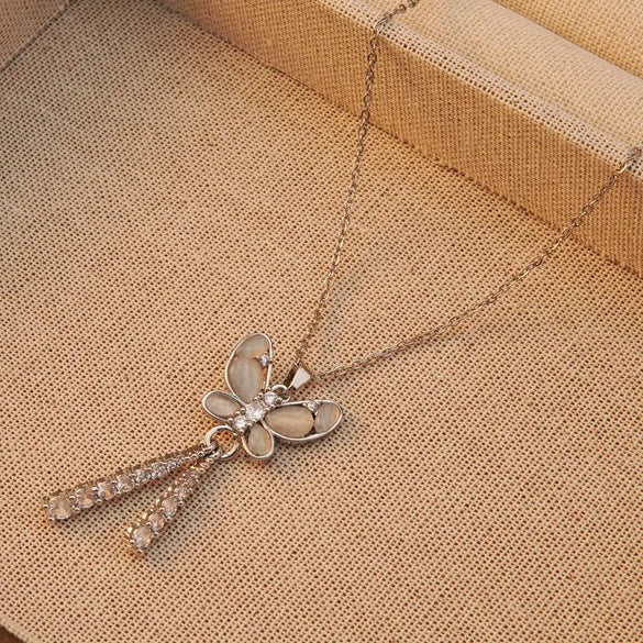 Simple Style Streetwear Butterfly 304 Stainless Steel Copper Alloy Wholesale Pendant Necklace