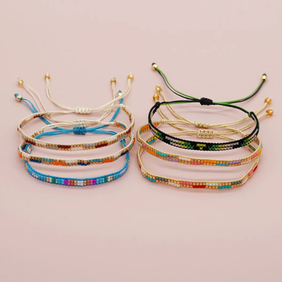 Simple Style Streetwear Geometric Glass Rope Women'S Bracelets