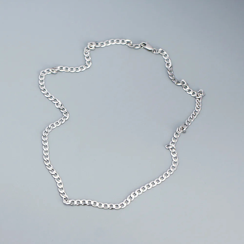 Simple Style Streetwear Geometric Sterling Silver Plating Necklace