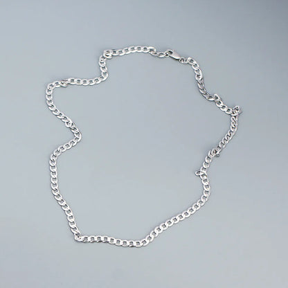 Simple Style Streetwear Geometric Sterling Silver Plating Necklace