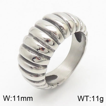 Wholesale Jewelry Simple Style Streetwear Heart Shape Titanium Steel 18K Gold Plated Plating Rings