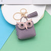 Simple Style Streetwear Owl Pu Leather Unisex Bag Pendant Keychain