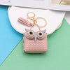 Simple Style Streetwear Owl Pu Leather Unisex Bag Pendant Keychain