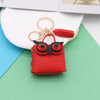 Simple Style Streetwear Owl Pu Leather Unisex Bag Pendant Keychain