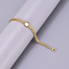 Simple Style Streetwear Solid Color 304 Stainless Steel Titanium Steel 18K Gold Plated Bracelets In Bulk
