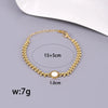 Simple Style Streetwear Solid Color 304 Stainless Steel Titanium Steel 18K Gold Plated Bracelets In Bulk