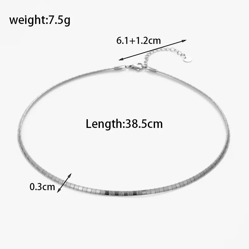 Wholesale Jewelry Simple Style Streetwear Solid Color 304 Stainless Steel Plating Bracelets Necklace