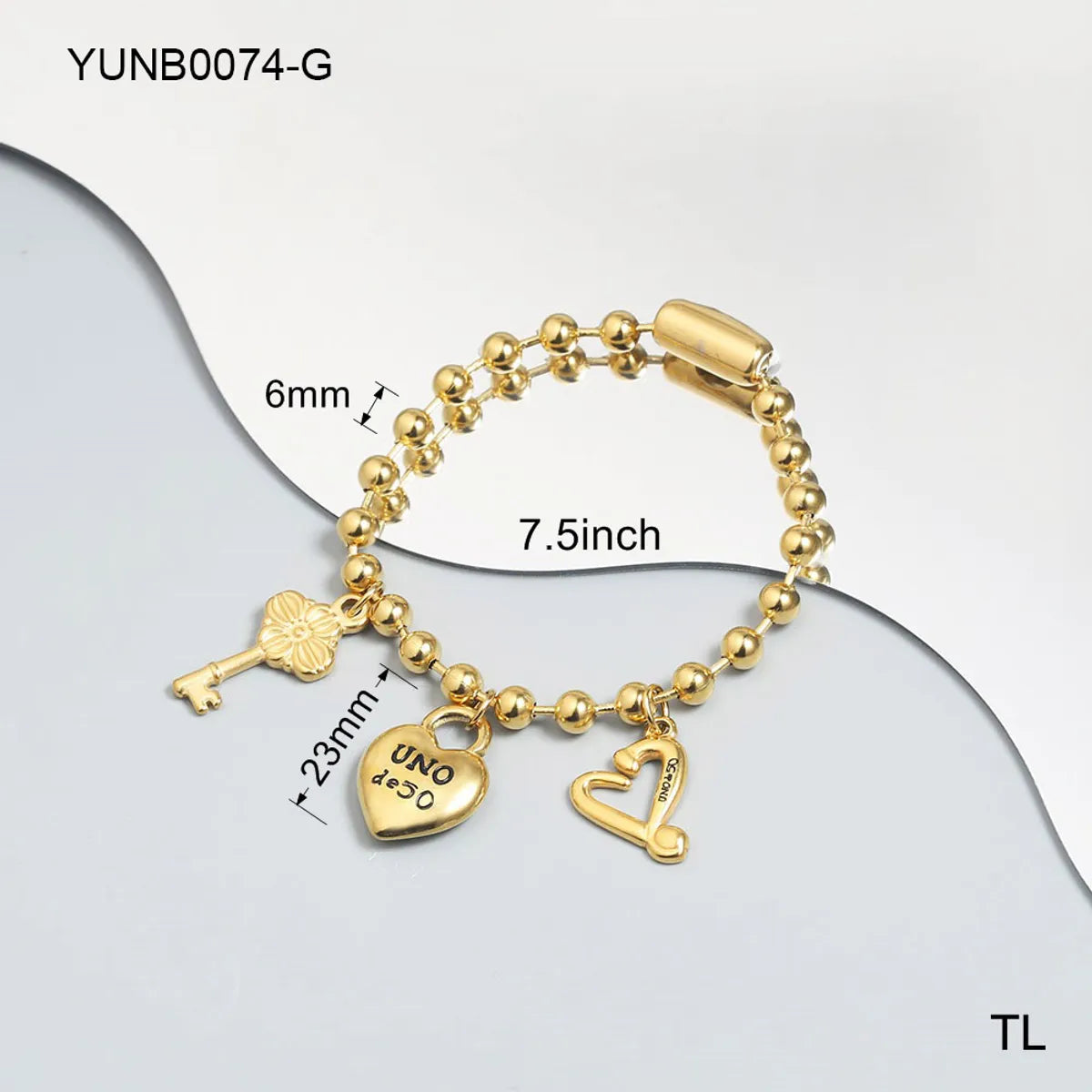 Simple Style Streetwear Solid Color 304 Stainless Steel 18K Gold Plated Resin Bracelets In Bulk