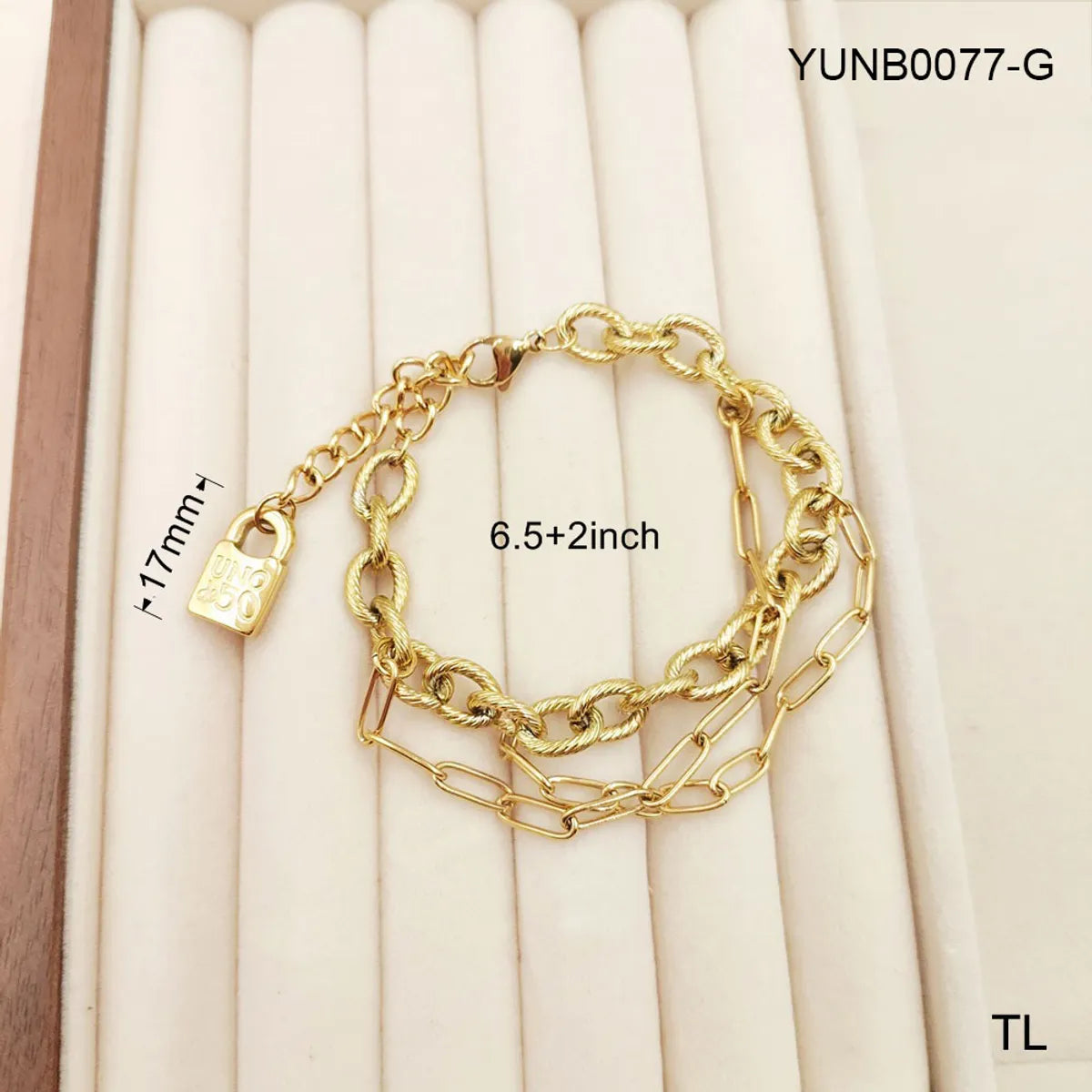 Simple Style Streetwear Solid Color 304 Stainless Steel 18K Gold Plated Resin Bracelets In Bulk