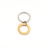 Simple Style Streetwear Customization Laser Engraving Solid Color Titanium Steel Unisex Keychain