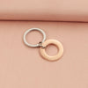 Simple Style Streetwear Customization Laser Engraving Solid Color Titanium Steel Unisex Keychain