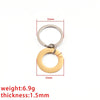 Simple Style Streetwear Customization Laser Engraving Solid Color Titanium Steel Unisex Keychain
