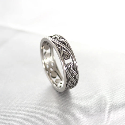 Simple Style Stripe Stainless Steel Unisex Rings