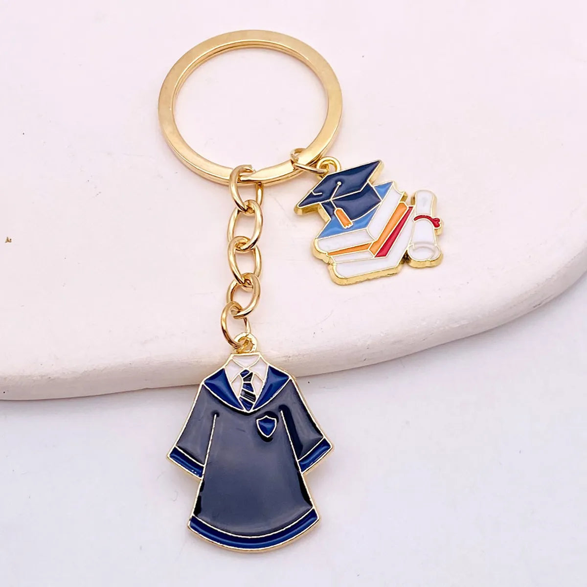 Simple Style Student Clothes Hat Pencil Metal Unisex Bag Pendant Keychain