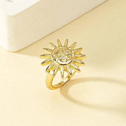 Simple Style Sun Alloy Wholesale Rings